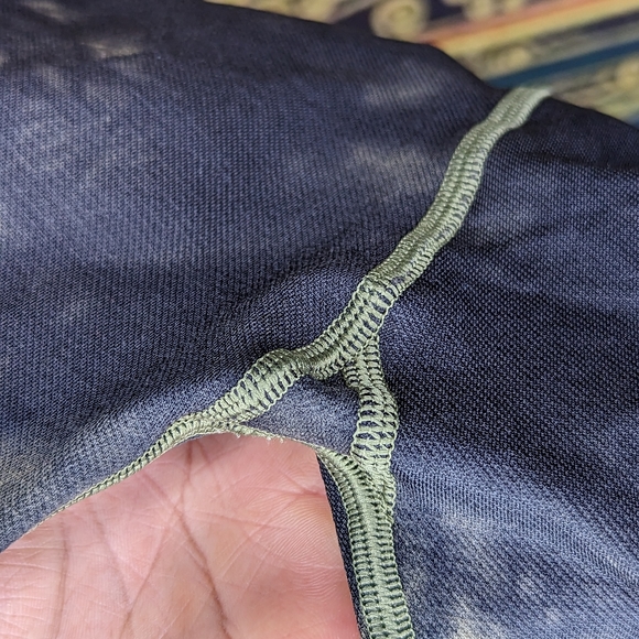 Good American Tie Dye Seamless Leggings in Agave Size 1/2 - Picture 7 of 9